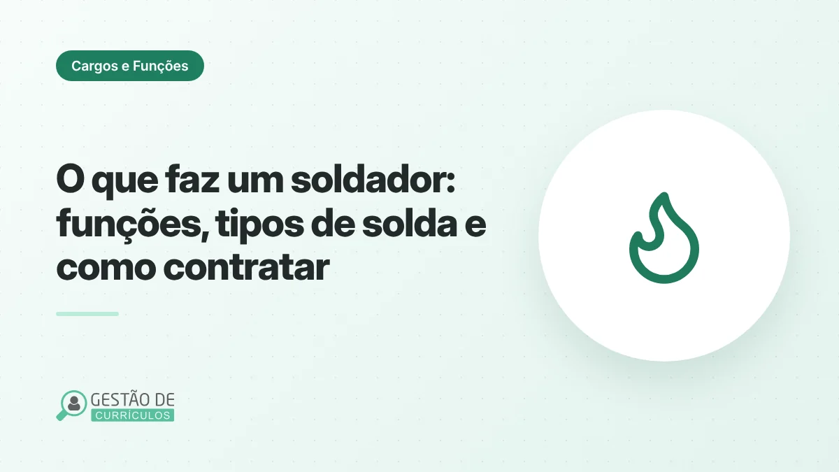 Soldador com máscara de proteção trabalhando em uma peça metálica