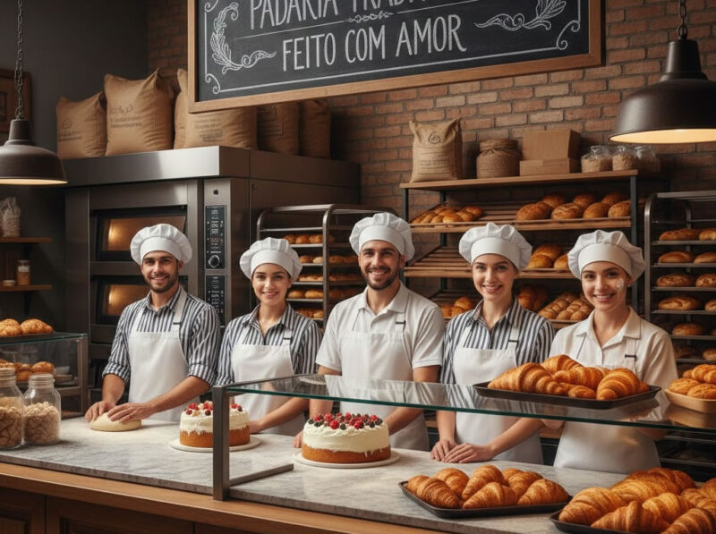 Cargos e funções em uma padaria e confeitaria