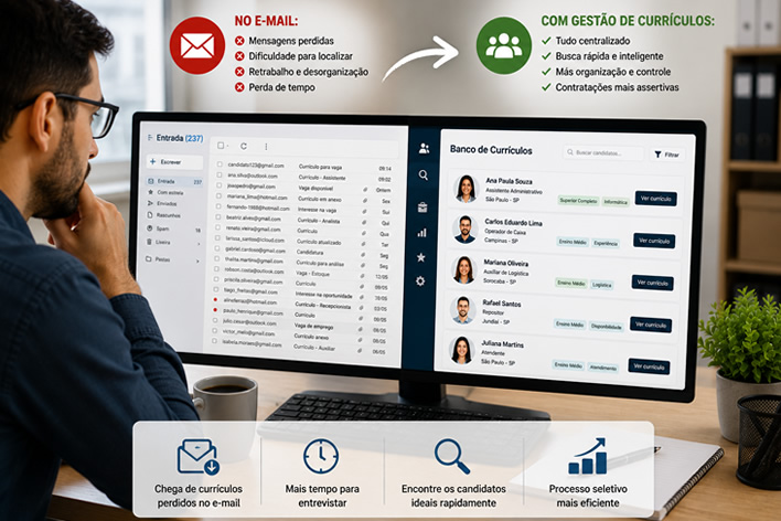 Currículos no e-mail: onde começa o problema